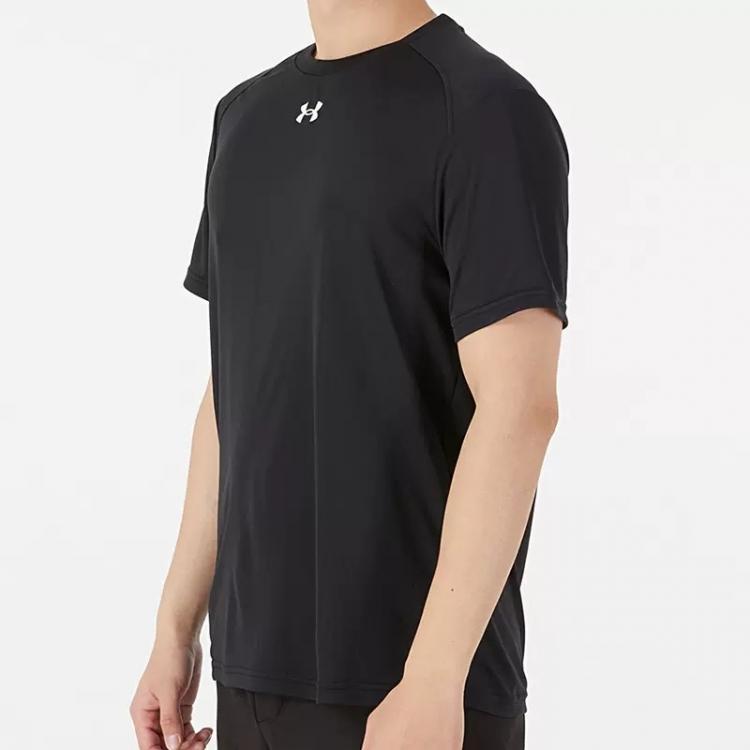 Under Armour Round Neck Training Short-Sleeve T-Shirt Men Tops Black 21500513-001