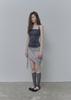 Pilse Mixed Drape Sleeveless, Navy