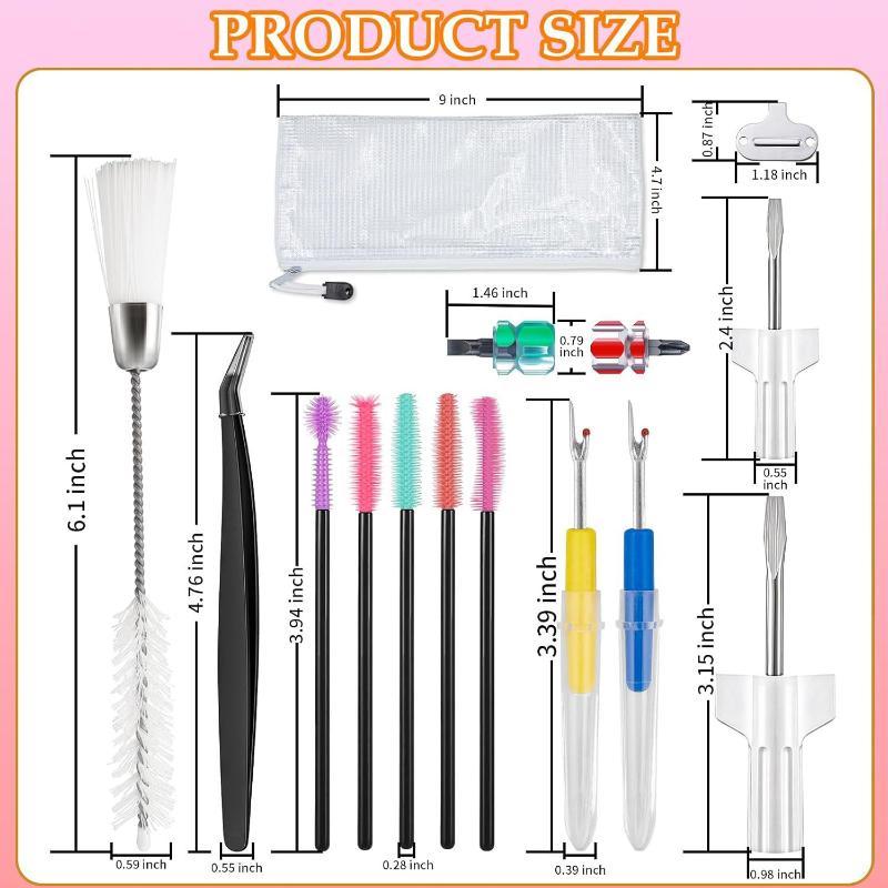 15Pcs Premium Sewing Machine Maintenance Kit Cleaning Repair Tool Set with Storage Case for Tailors Sewing Enthusiasts