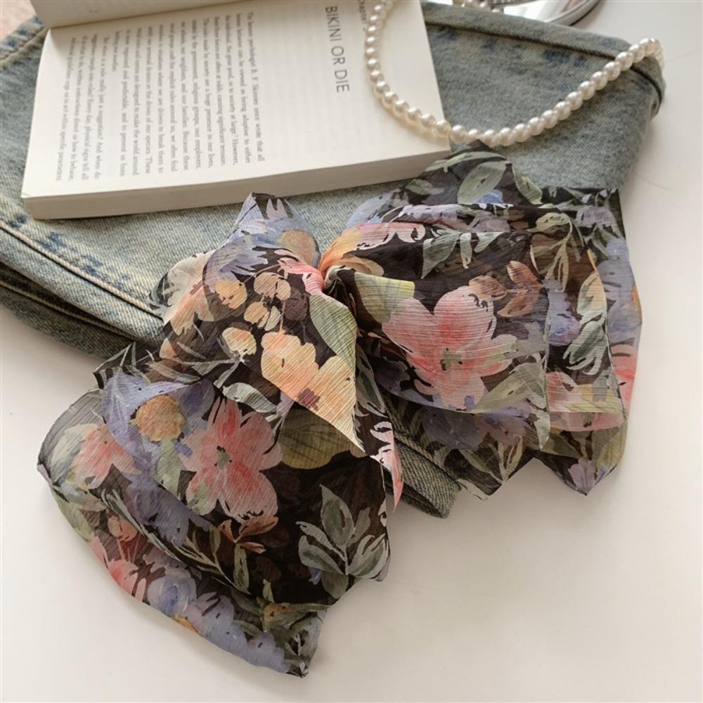 

Crushed Flower Bow Hair Clip Mesh Headdress Sweet Hair Accessories 2