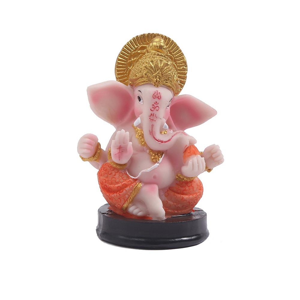 

Decorative Ganesha Statue Small Car Elephant Statue Delicate Elephant God Sculpture Living Room Ganesha