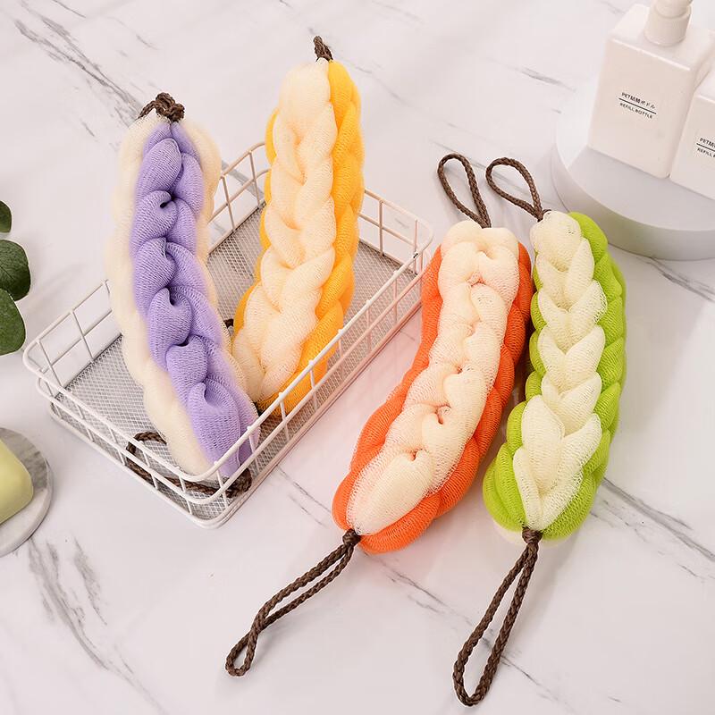 Candy Color Stretchable Bath Sponge & Back Scrubber