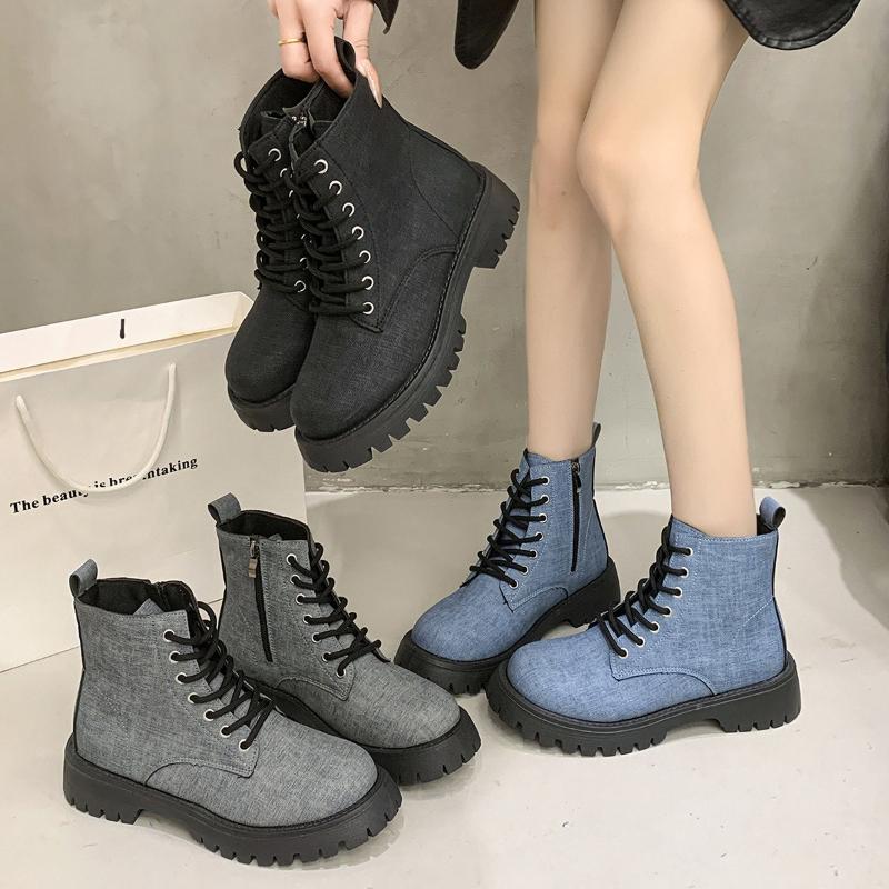 Fashion Autumn Oversized Women's Boots Fashionable Outdoor Thick Soled Anti Slip Retro Women's Short Boots High-quality Women's Shoes