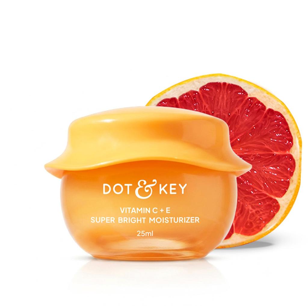 Dot & Key Vitamin C + E Super Bright Gel Feuchtigkeitscreme Für Das Gesicht, Sichtbar Steigert Den Glow, Für Alle Hauttypen, Mit Dreifachem Vitamin C, Reduziert Dunkle Flecken,