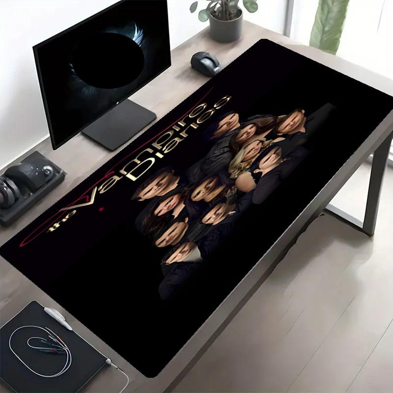 The Vampire Diaries Print Mouse Pad, Anti‑Slip Desktop keyboard Mat, for PC Laptop Gaming Working Daily Use, Cool Festival Surprise Gift