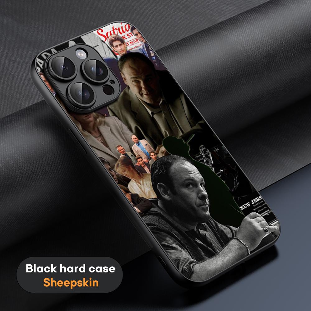 The Sopranos  Classic Movie Poster Phone Case For iPhone 16 15 14 13 12 11 Plus Pro Max Limited Black Hard Case Sheepskin