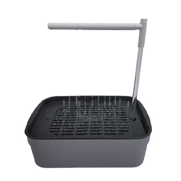 Automatic Pet Fountain Water Circulating Bird Bath Tub, Parrots Shower Box with Adjustable Water Flowing