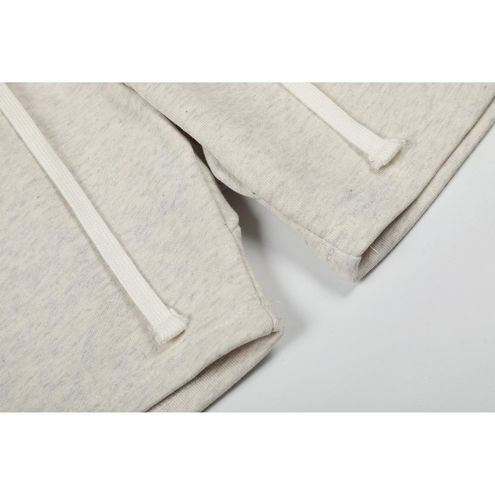 Fear of God Essentials Roter Buchstabenaufdruck Schweißshorts Unisex Locker Baumwolle Kordelzug Elastische Taille Lässige Sportshorts