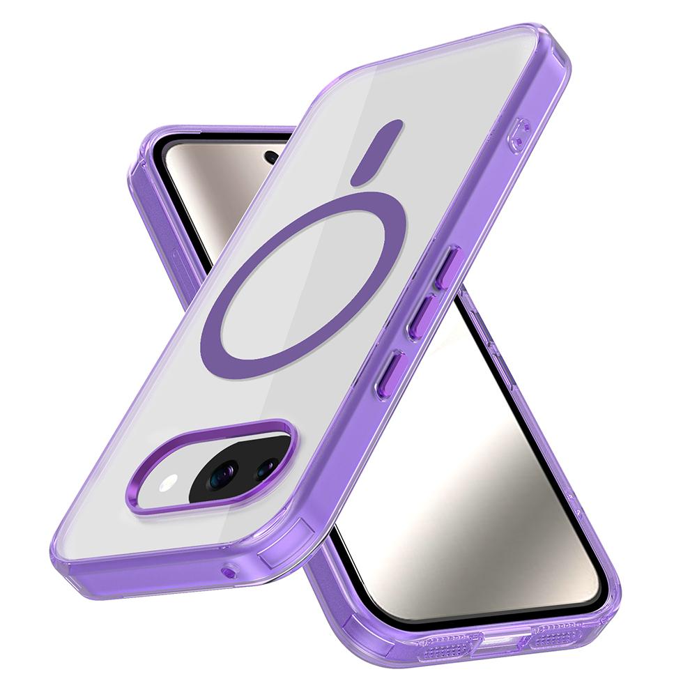 Anti-drop Transparent Magnetic Case For Google Pixel 10 10Pro 10ProXL 10A 9A For Wireless Charging Acrylic Cover
