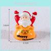 Adorable Miniature Resin Christmas Decorations Santa Claus And Snowman Crystal Ball Decor