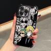 Anime Gear 5 LuffyS Plating Phone Case For Xiaomi Redmi A7 15 15C 14C K50 Note 15 14 13 12 12s Pro Plus 4G 5G Anti Fall Airbag