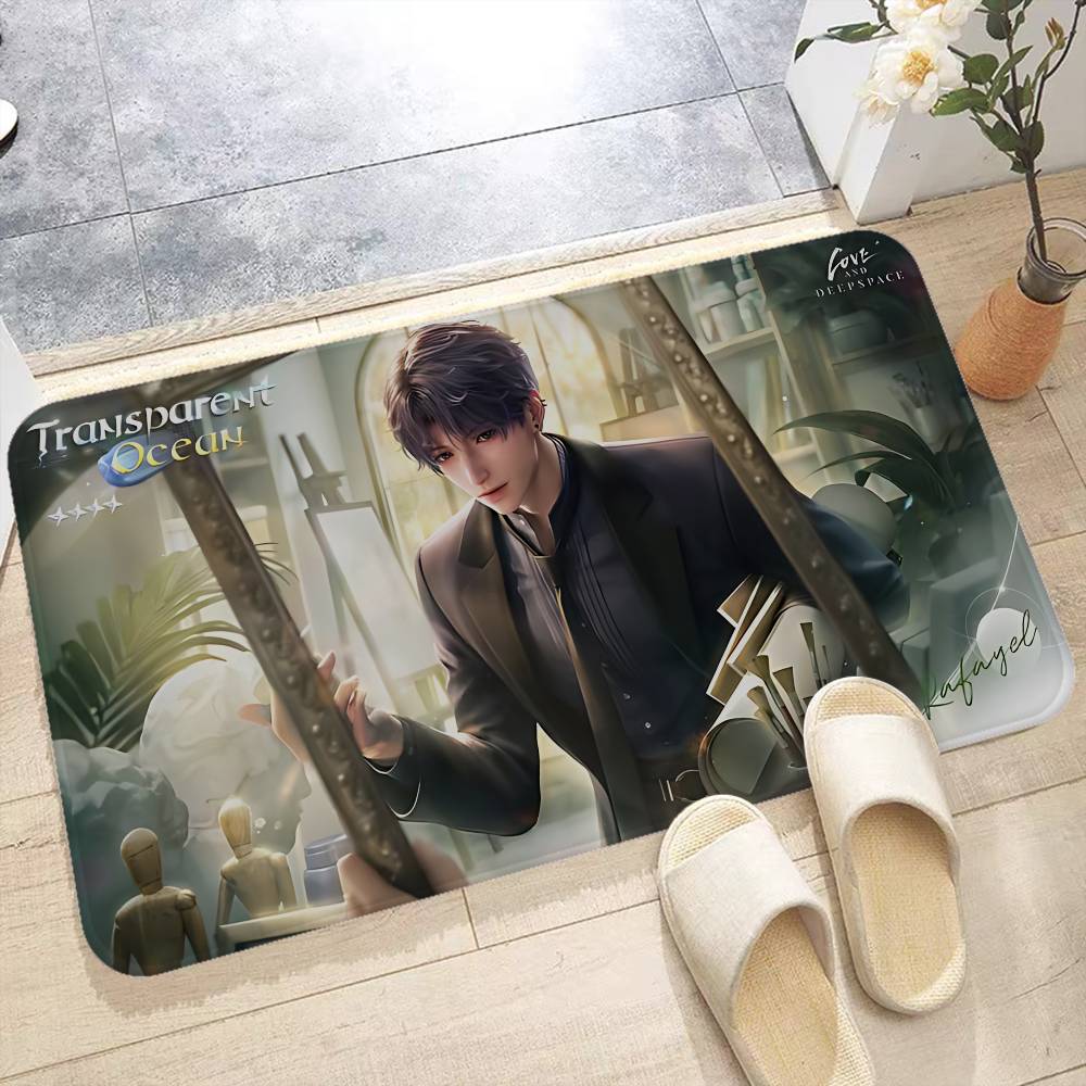 Game LOVE AND D-DEEPSPACE Room Mats Anti-slip Absorb Water Long Strip Cushion Bedroon Mat Welcome Doormat