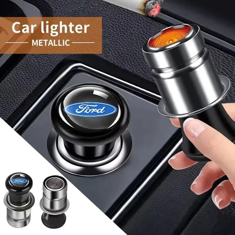 Nowa Naklejka Samochodowa 2026 Do Samochodu Ford Zapalniczka Samochodowa 12v Zapalniczka Wnętrza Samochodu Dla Ford RS ST Ranger Mondeo Mk4 Mustang Kuga Fusi