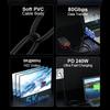 USB4 Data Cable 80Gbps USB C To USB C Cord 240W Fast Charging Cable for Notebook 5K Video Large File Transfer Use