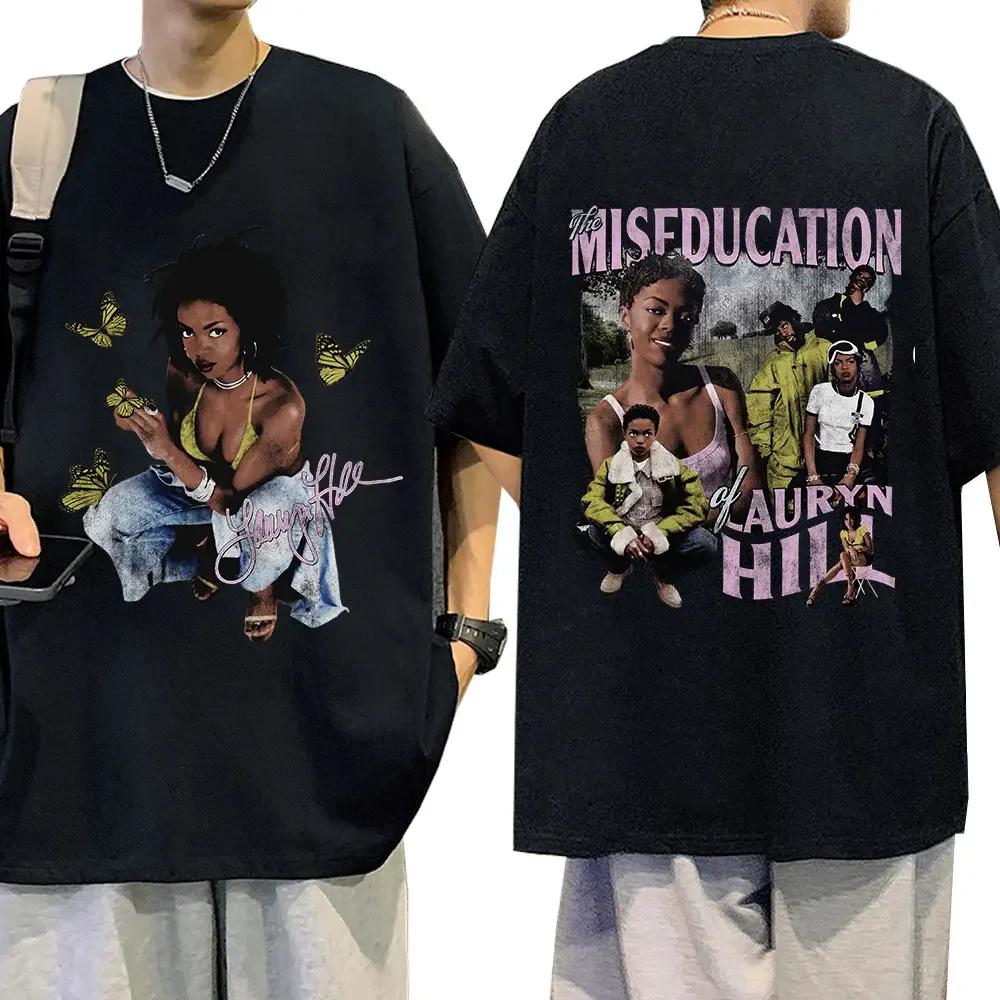 Lauryn Hill Music Album Graphic Tshirt Unisexs Wounisexs Vintage Casual Short Sleeve T Shirt Fashion Hip Hop T Shirts Streetwear