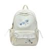 School bag for girls, simple lace lace trim school bag, ballet style, large capacity, sweet commuter soft girl backpack