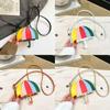 Rainbow Umbrella Bag With Pu Material For Street Style Daily Use