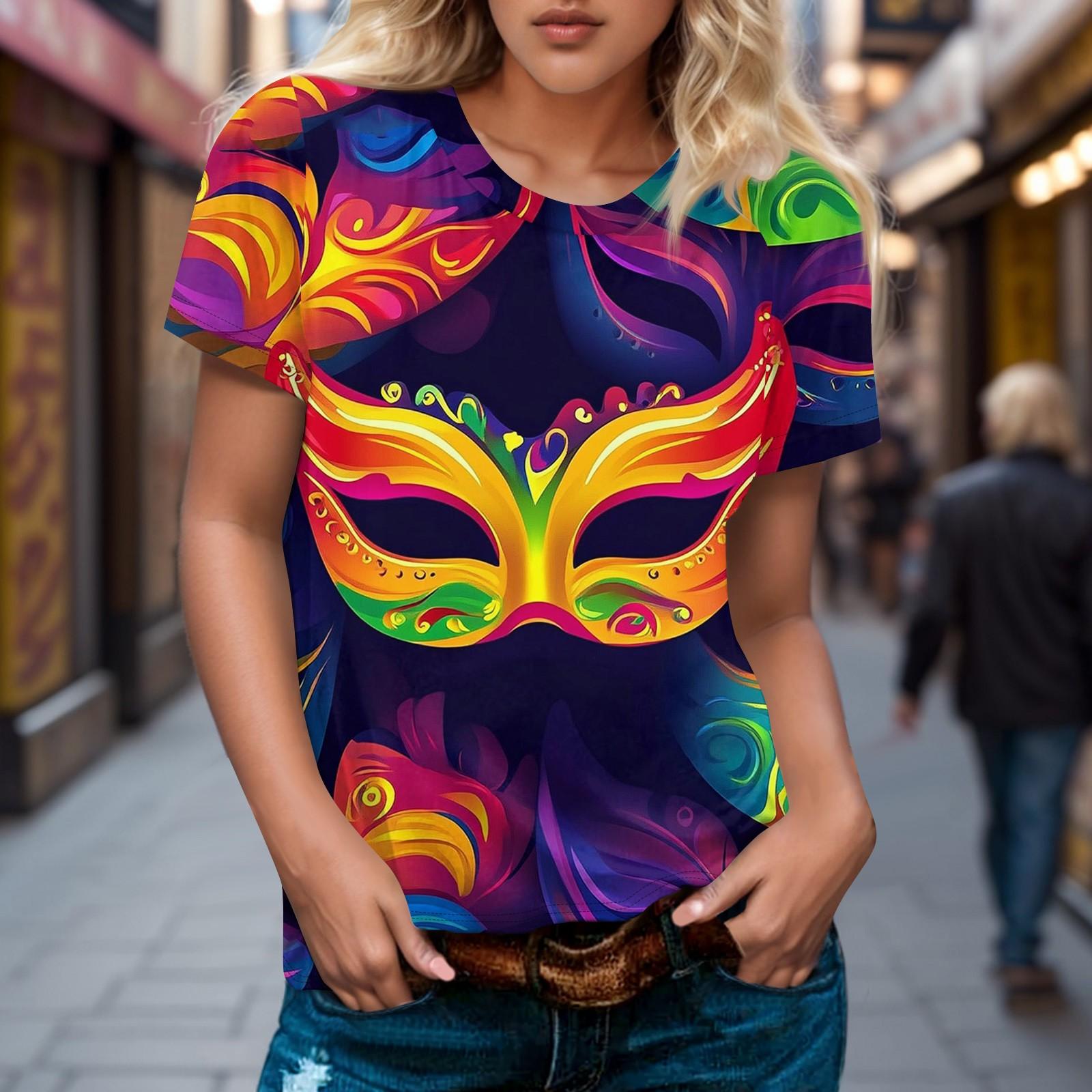 

Женская повседневная футболка с коротким рукавом и круглым вырезом с принтом XL жёлтый