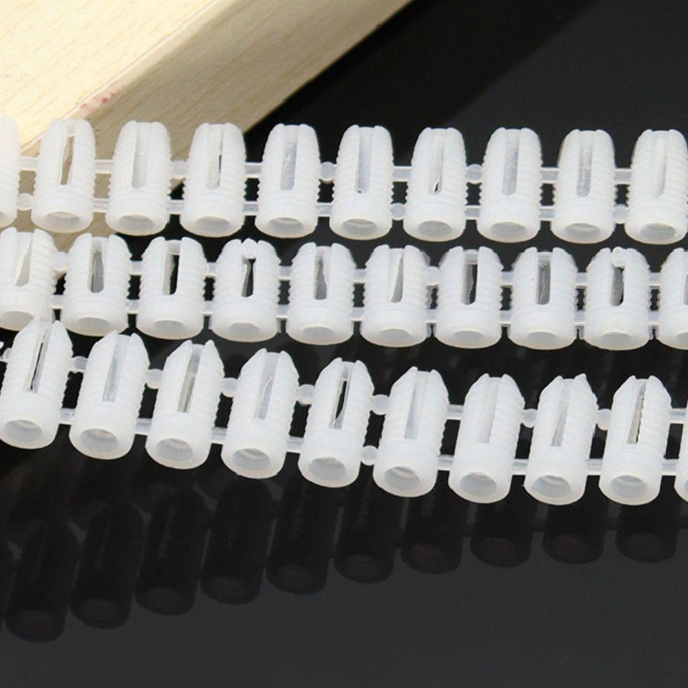 M4 Wall Plug Anchor Expansion Pipe Tube Plastic Expansion Bolt Cabinet Door Hinge Pipe Column Practical Furniture Hardware