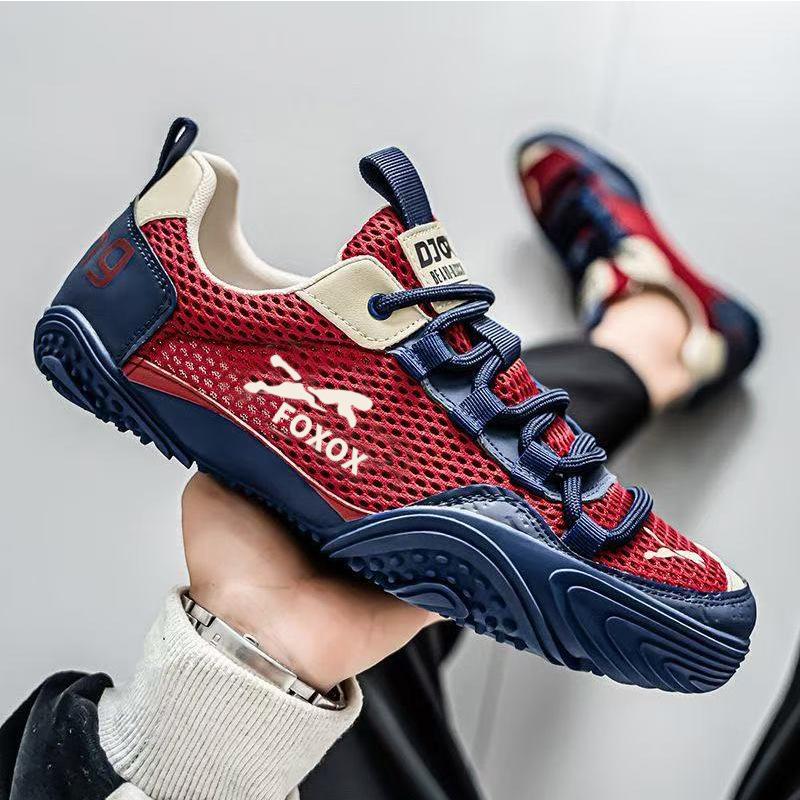 Summer mesh casual shoes breathable versatile sports shoes soft sole light student running shoes dad shoes men