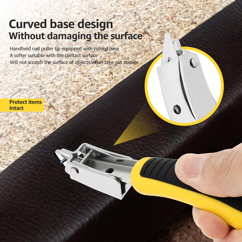2 Pcs Staple Remover Heavy Staples Nail Puller Practical Upholstery Staple Remover Tools for Carpet Furnishing Floor and Carton