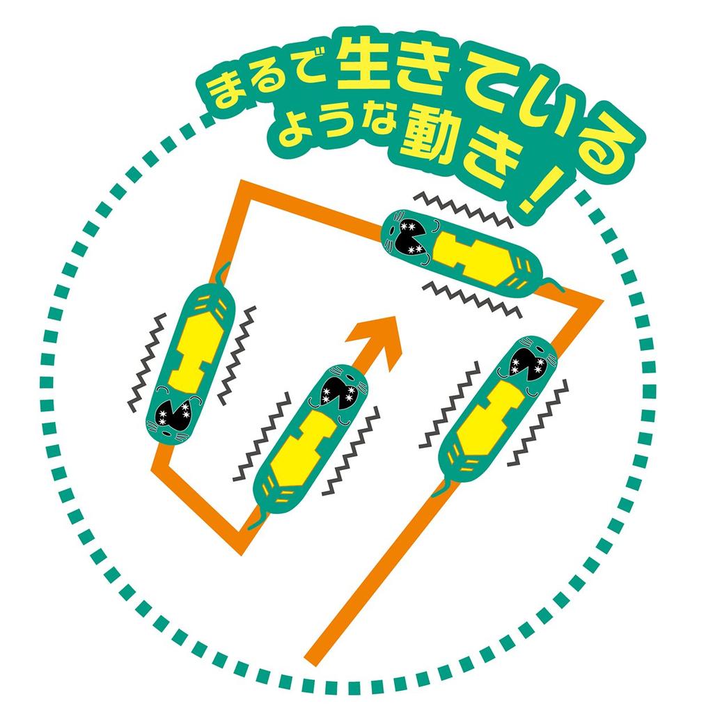 Petio Wild Mouse Crazy Mouse Cat 6L Toy, Green,