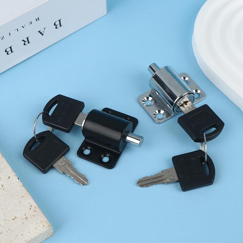 2Keys 1Set Sliding Door Window Lock With Baby Child Safety Protection Door Security Lock Catches Push-pull Window Limiter