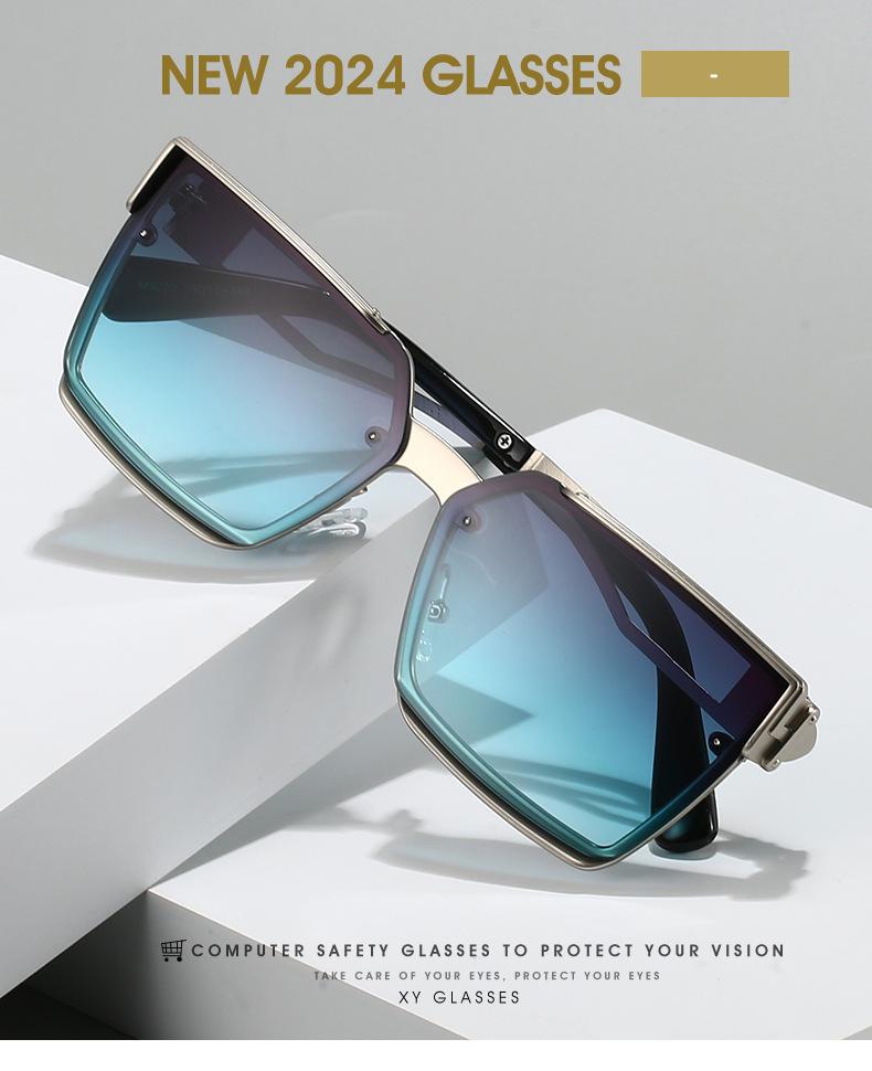 High-End Square Frame Sunglasses with UV Protection for Men and Women – Stylish and Versatile