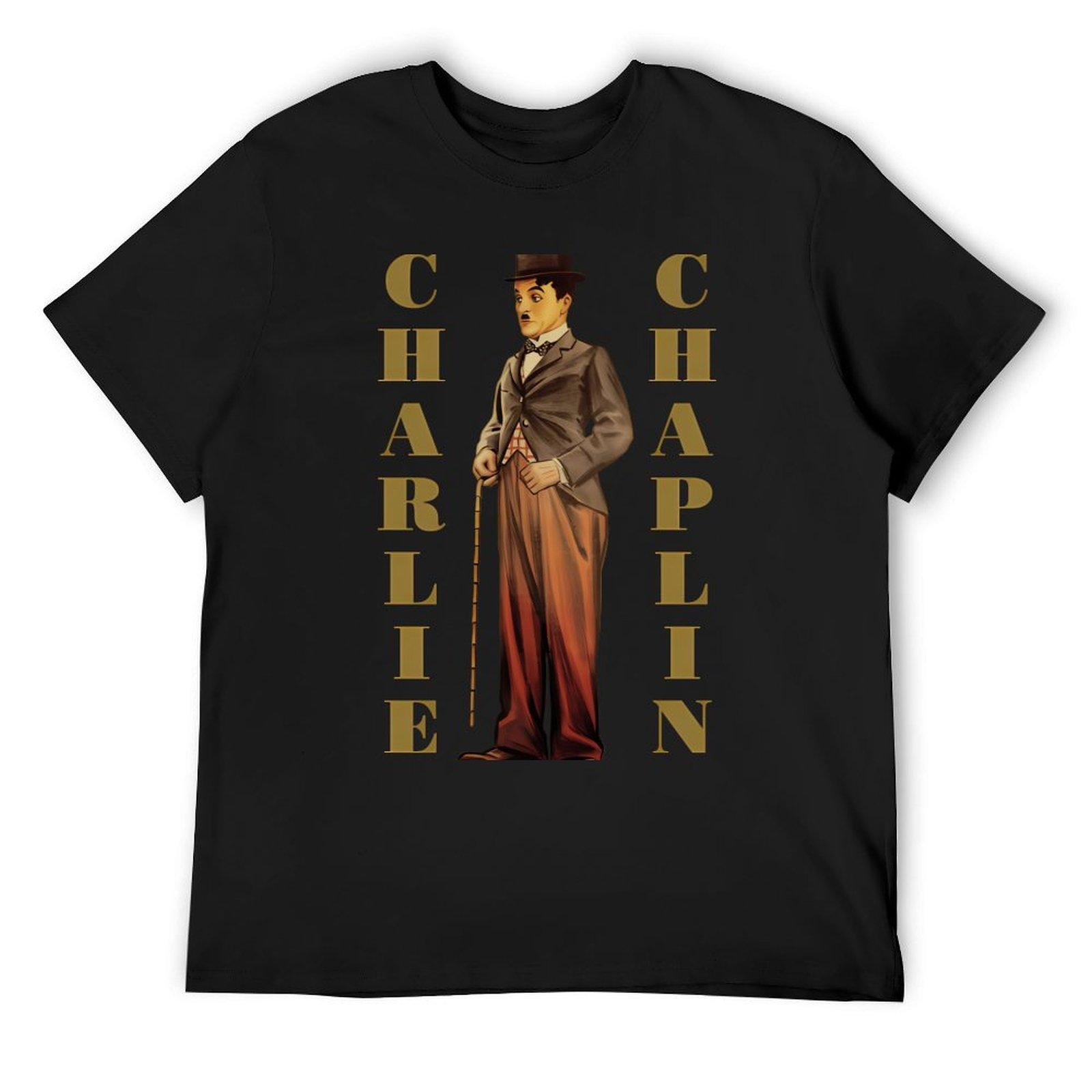 

Charlie Chaplin T-Shirt custom t shirt oversizeds summer tops tees mens t shirt graphic 4XL