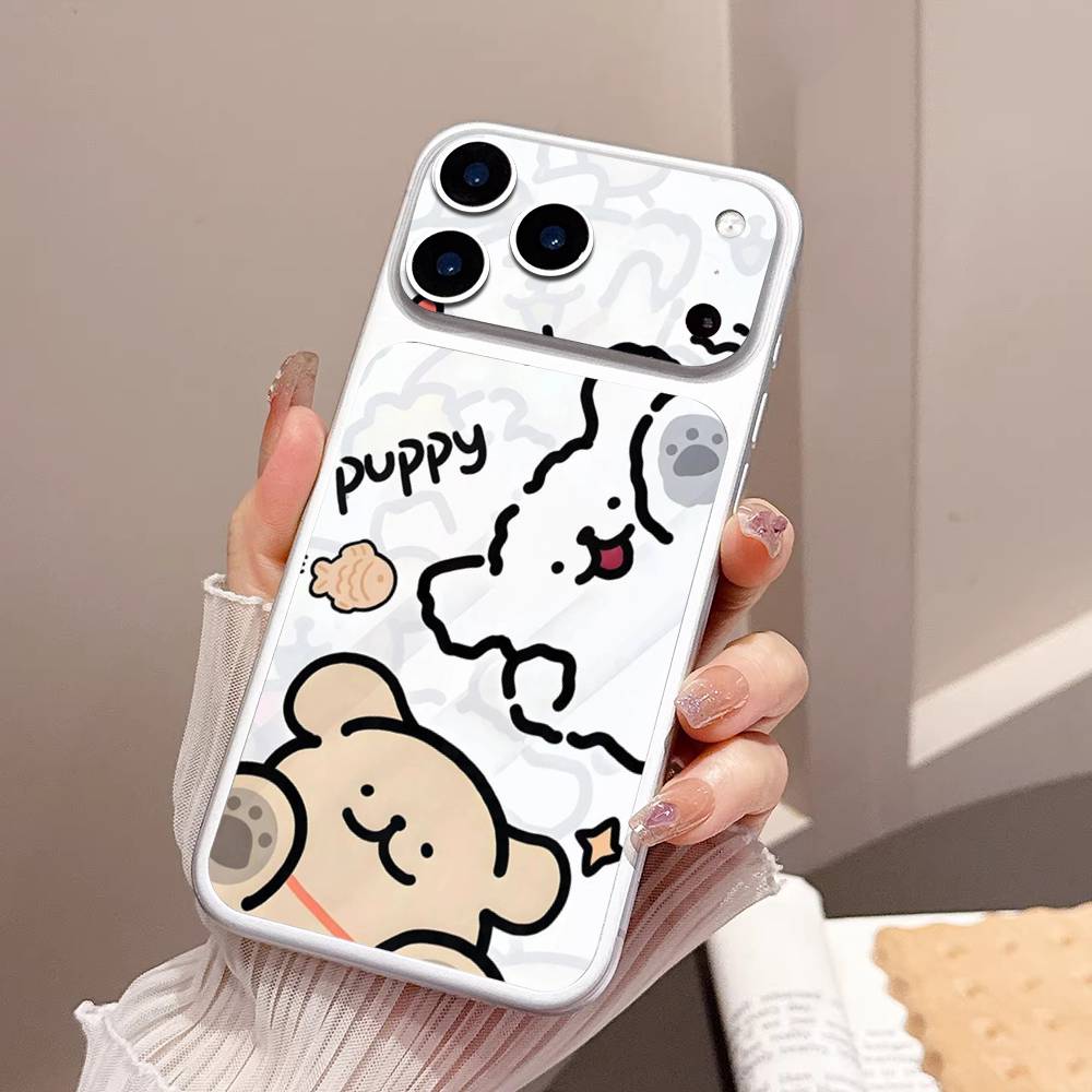 

Maltese Cute Line Puppy Dog Back Protective Decal Skin Wrap Sticker For IPhone 17 Pro 17 Pro Max iPhone 17 Pro