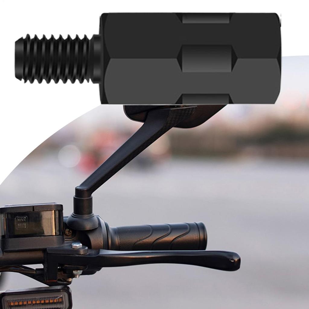 Ketunedi Motorcycle Mirror Adapter, Mirror Height Extender Screw For Stable Mounting | Precision Motorcycle Conversion Accessories Rear Viewer
