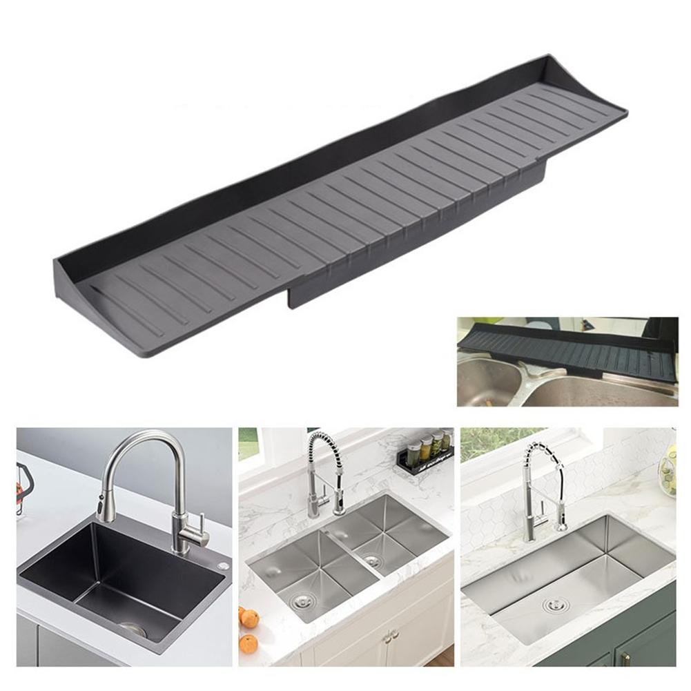 Silikon Spülbeckenrand Schutz Spritzschutz Saugknöpfe Spritzwasserabweiser Spülbeckenrand Spritzschutz 66x11.5cm Küchenwerkzeuge