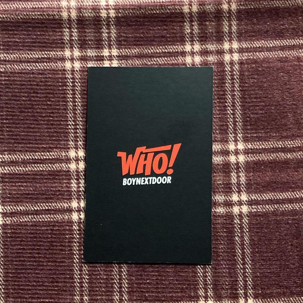 [USED] BOYNEXTDOOR Liu WHO! Limited Bonekdo Sanok Trading Card