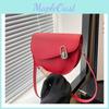 Retro Fashion Pu Leather Saddle Bag For Women 2024 Summer Versatile Shoulder Bag