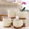 Lilang Ceramic Flower Pot with Tray
