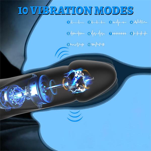 10 režimů Vibrátor Měkké silikonové dildo Realistický penis Silný motor Bod G Klitorální stimulátor Ženský masturbátor Sexuální hračky pro dospělé