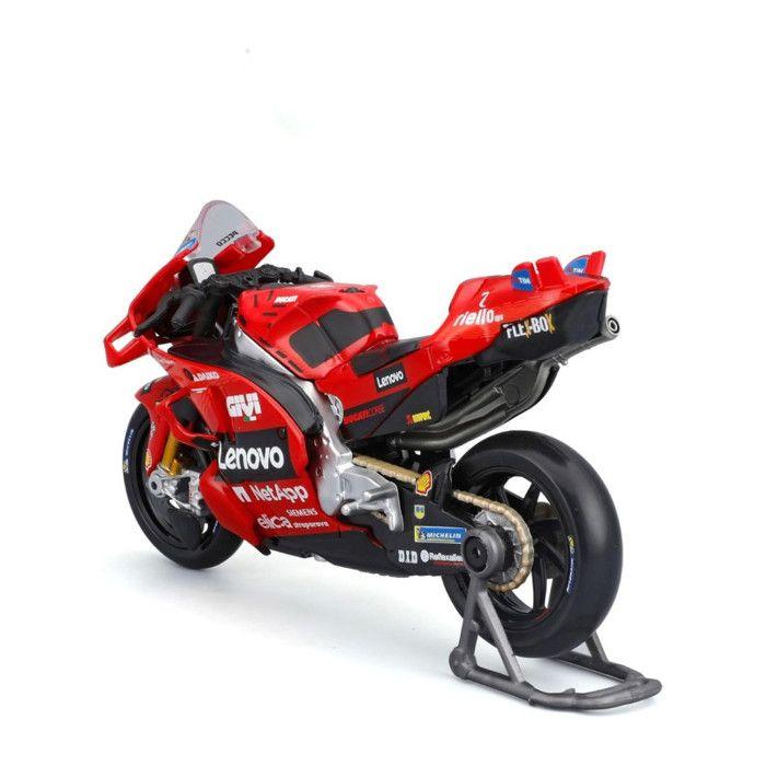 Moto miniature - Ducati Corse - Francesco Bagnaia N1 - Échelle 1:18 - Rouge