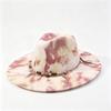 Hot-selling Retro Tie-dye Western Denim Hat High-end Accessories New Fashion Versatile Denim Hat Trend