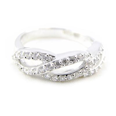 White 'Goddess' Silver Ring
