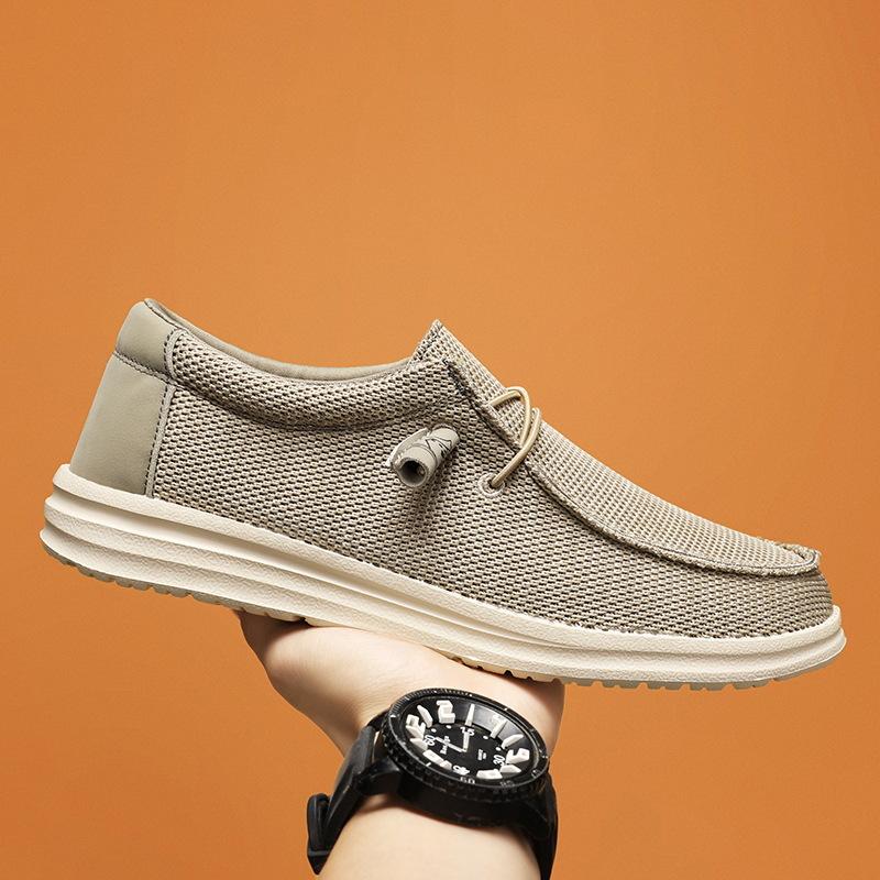 Herbst Bestseller Übergröße Herren Canvas Freizeitschuhe Europäische und amerikanische Herrenschuhe Slipper