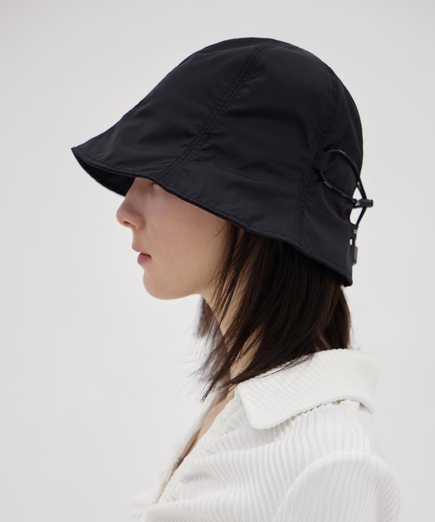 Bajal Varzar Label String Bucket Hat Black