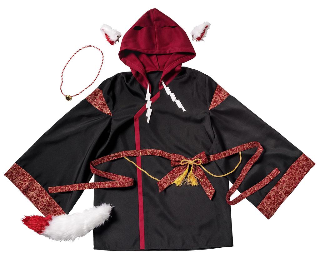 Clearstone Fangle Cosplay Halloween Inari Hoodie Unisex Black