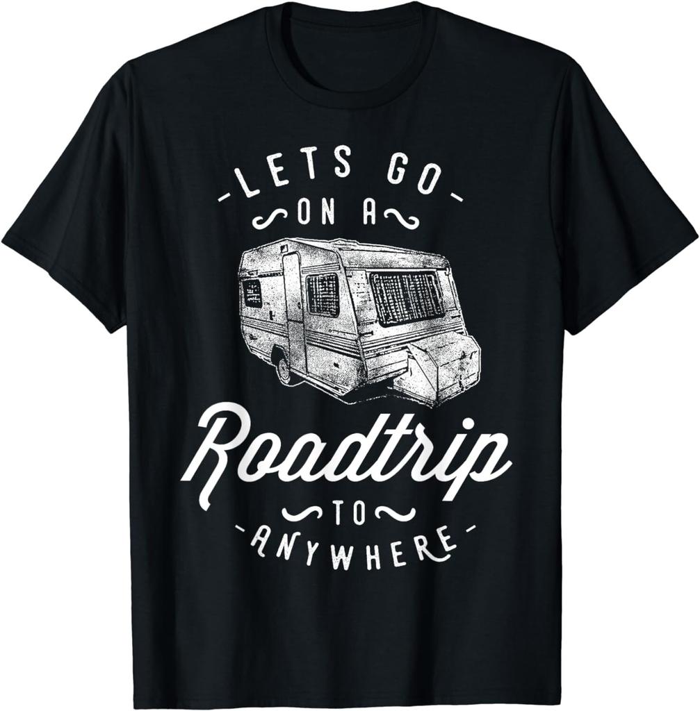 Divertente T-Shirt Unisex Regalo per Viaggio in Camper, Roulotte, Campeggio