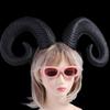 Cosplay Headband Halloween Demon Horns Headband Headpiece Devil Ox Horn Hairband   Photo Props