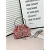 2026 Womens Crystal-Embellished Crossbody Bag Fringe Detail Small Square Shoulder No Top Handle