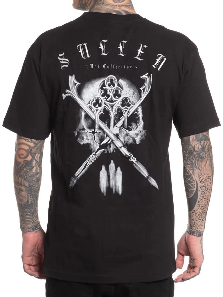 Sullen Men's Lore Short Sleeve Standard T-shirt Tops Tees Unisex Tattoo Skull Logo Art Tee