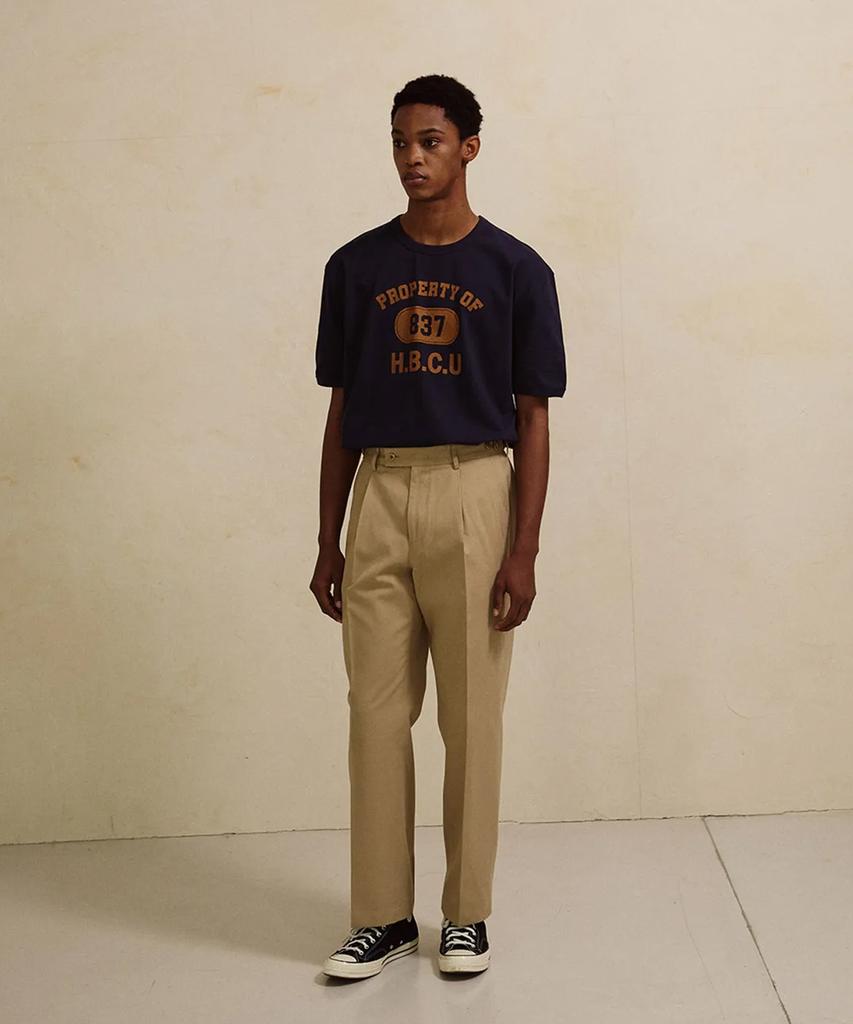 Jelolaunji [Made In The Uk] Brisbane Moss Comfort Pants Beige