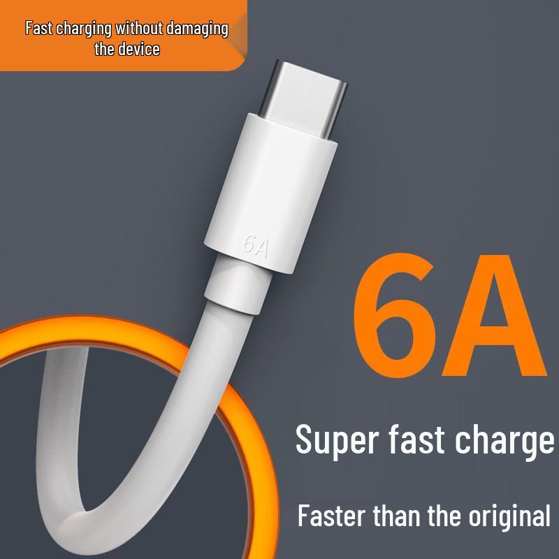 66W Super Fast Type-C Charging Cable for Xiaomi, LeEco, Huawei - 6A High-Speed Charge