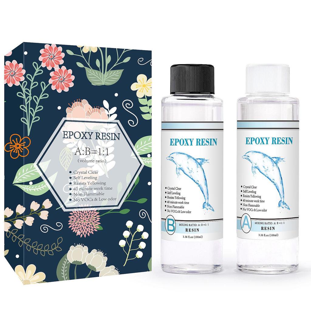 Gereedschapskist met DIY Hoge Transparantie Vergeling Bestendig AB Epoxylijm in Kleurdoos - Gratis Verzending