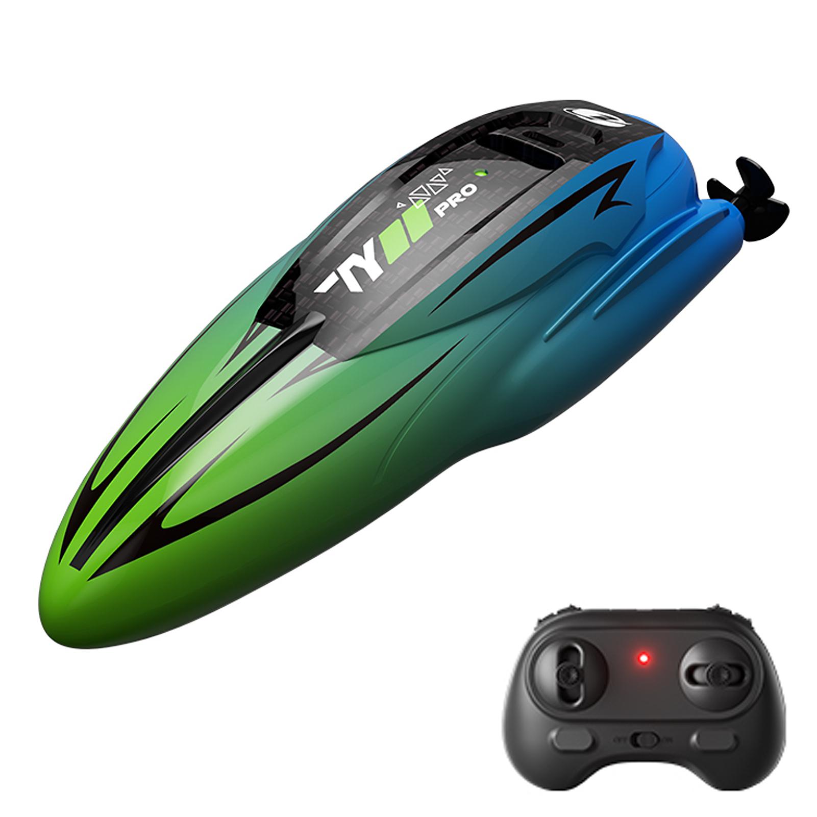 

Радиоуправляемая лодка, 2,4 ГГц, водонепроницаемая, перезаряжаемая скоростная лодка для бассейнов и озер, мини-игрушки-трюкачи для детей зелёный